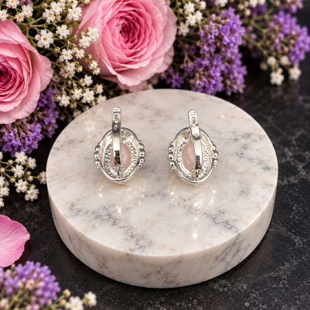 Серебряные серьги Антик